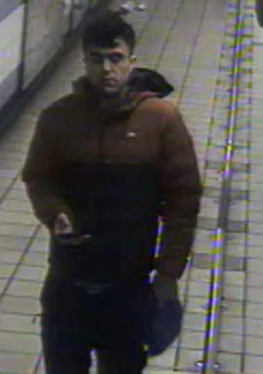CCTV footage released by the British Transport Police showing a man.