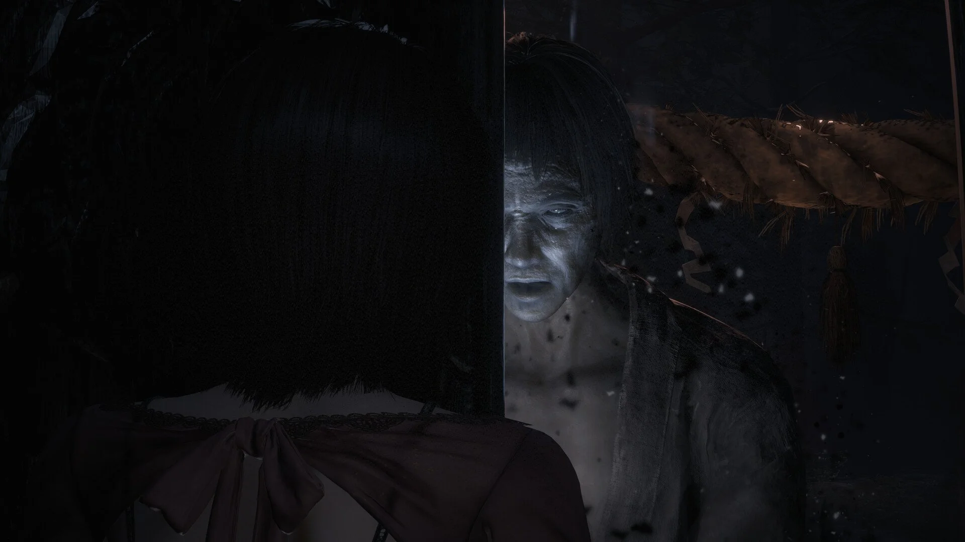 Fatal Frame 2: Crimson Butterfly Remake screenshot of a ghost