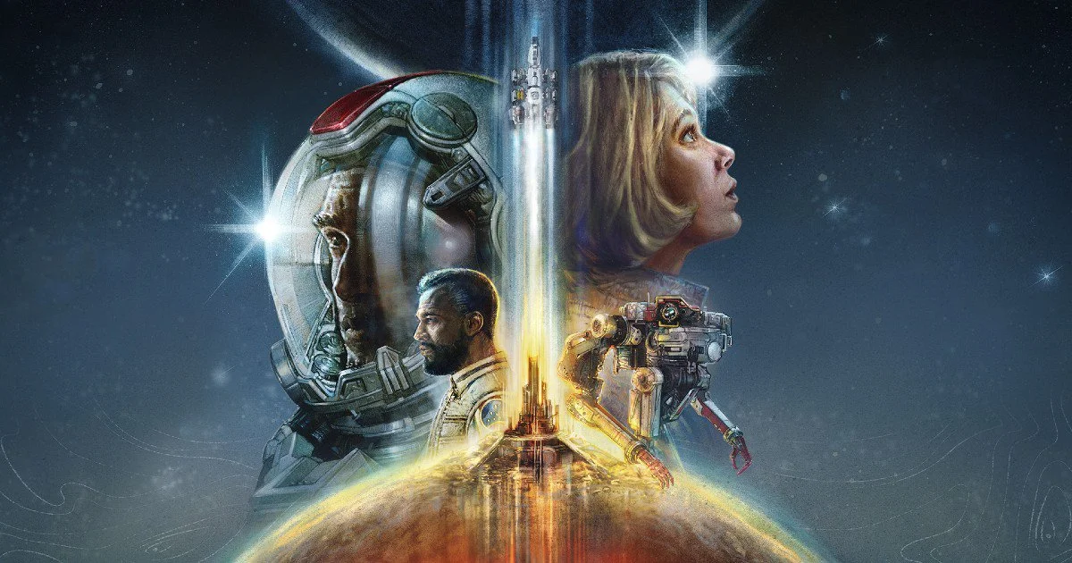 Key art for Bethesda's Starfield with astronauts