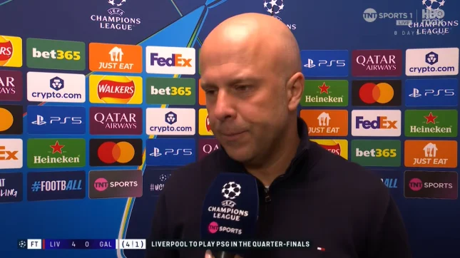 Arne Slot sends message to PSG after Liverpool’s Champions League win